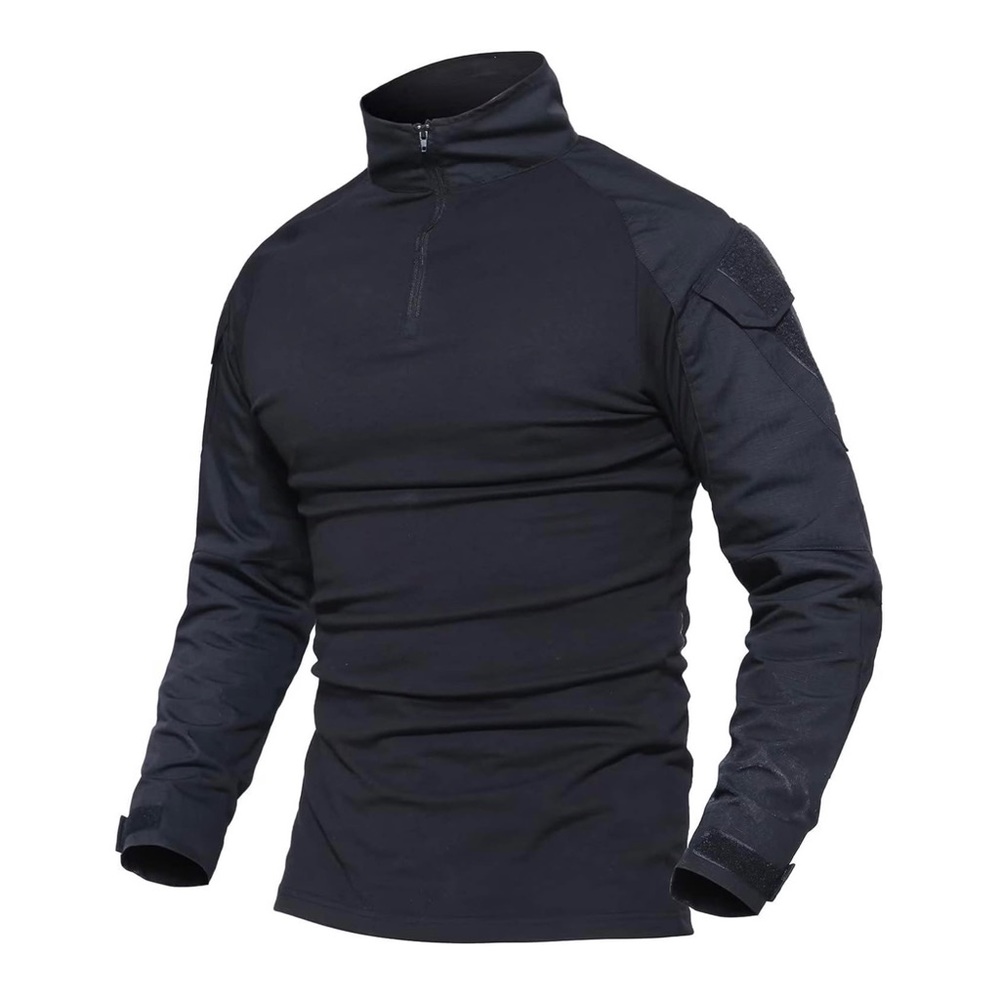 MAGCOMSEN Men's Tactical Military 1/4 Zip Long Sleeve Shirt with Pockets XL - Picture 3 of 7